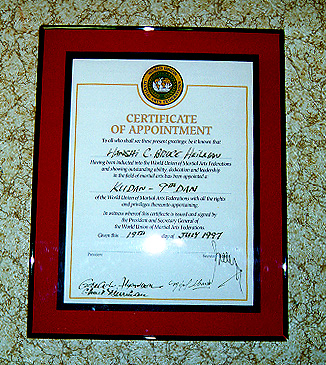 WUMAF Certificate